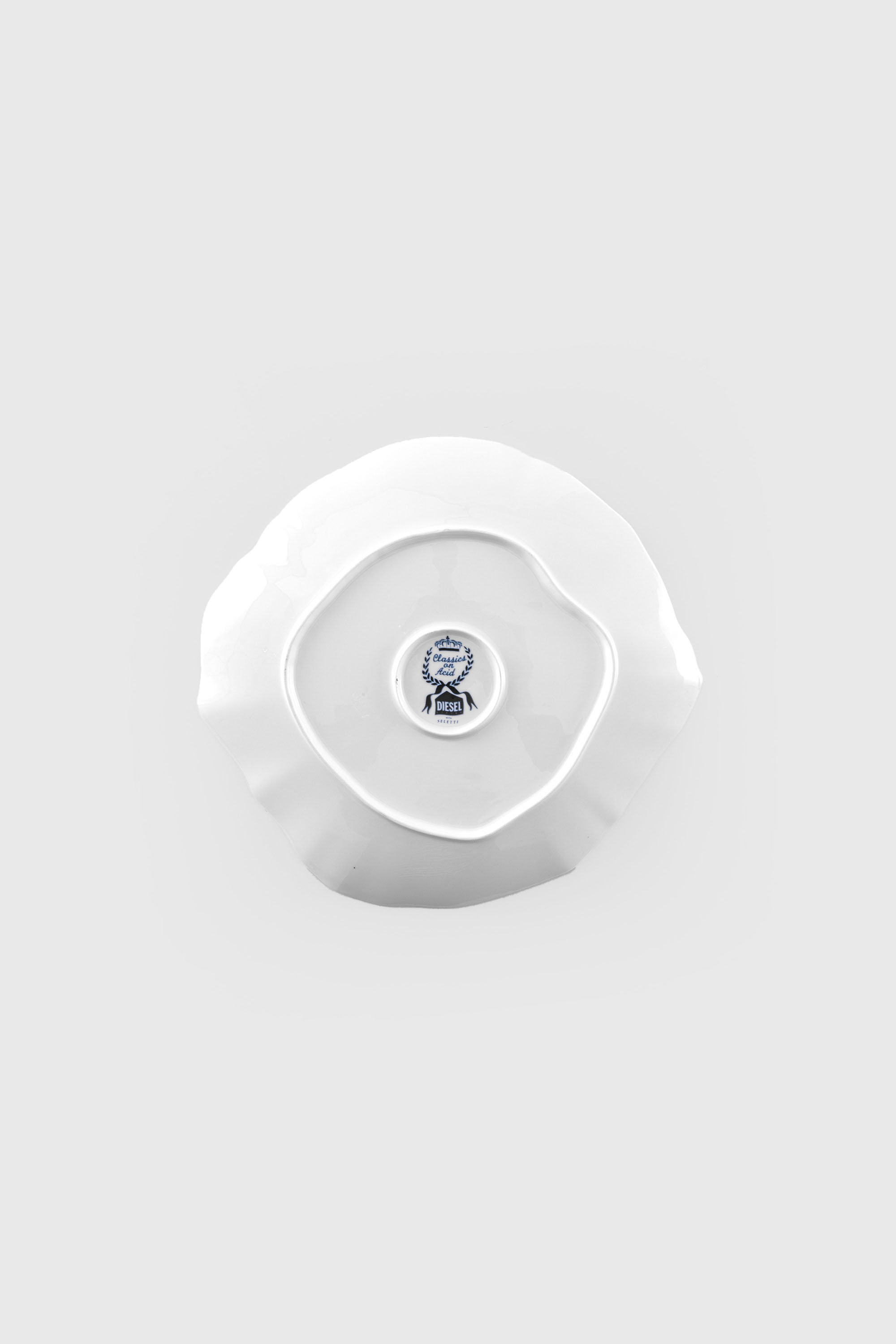Diesel - 11204 PORCELAIN DINNER PLATE "CLASSIC ON, Unisex's Porcelain dinner plate in White/Blue - 2