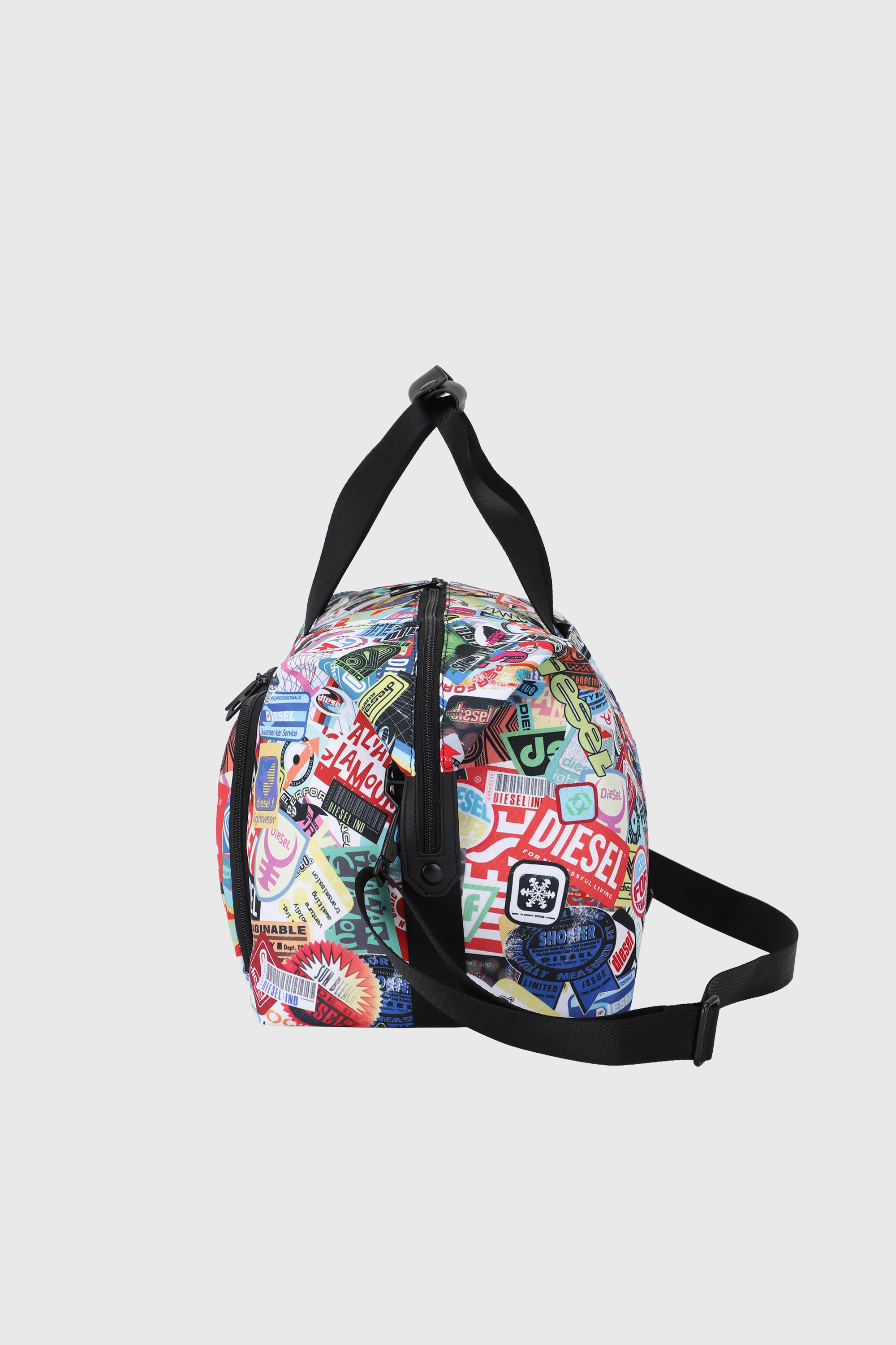 Diesel - DIESEL PC PRINTED DUFFLE-STICKERS- DSB00, Unisex's Pratical duffle bag with stickers in Multicolor - 5
