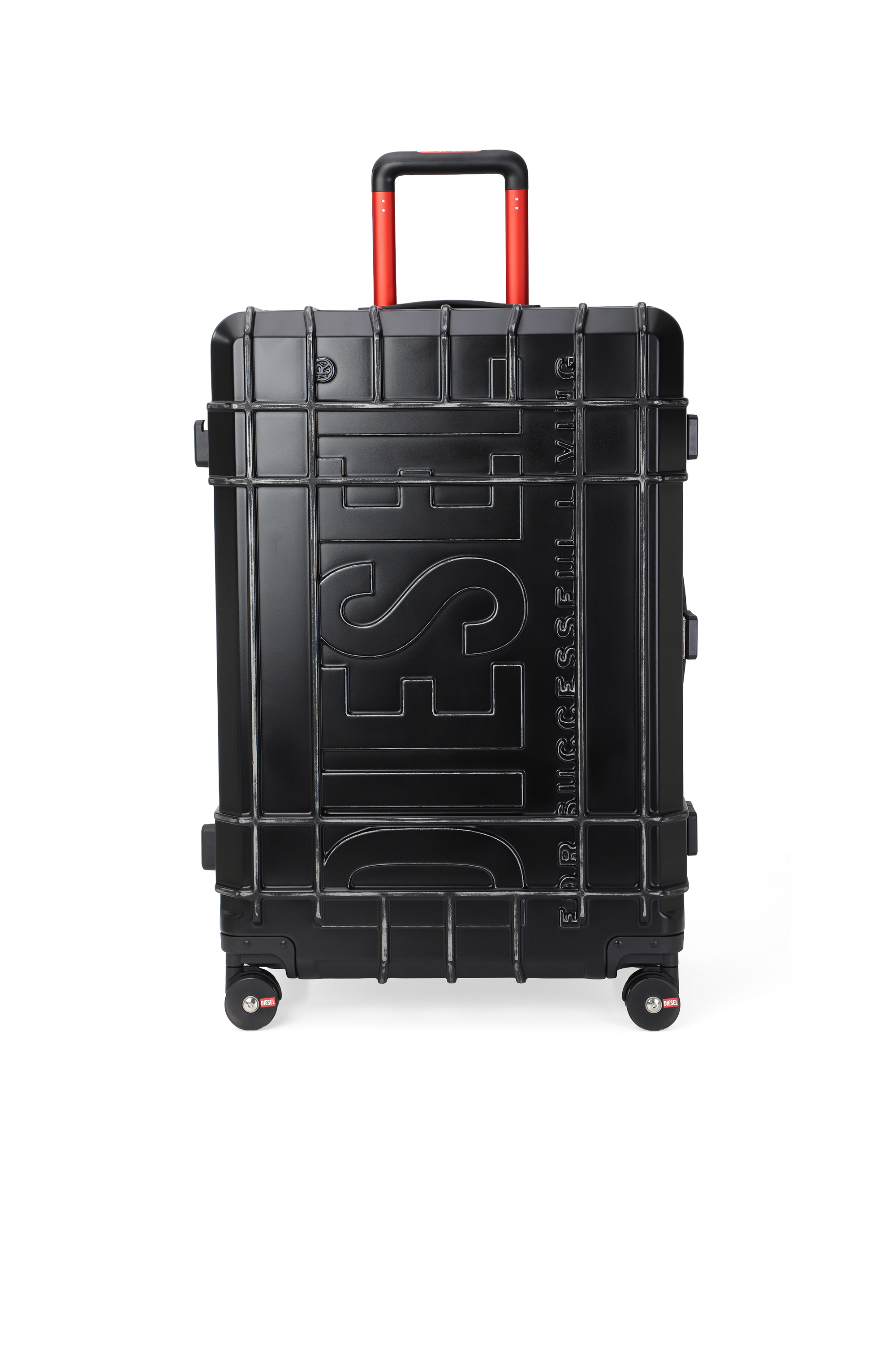 Diesel - DIESEL PC STRONG IMAGE TROLLEY- DSL003, Unisex's Rugged suitcase size L in Black - 1