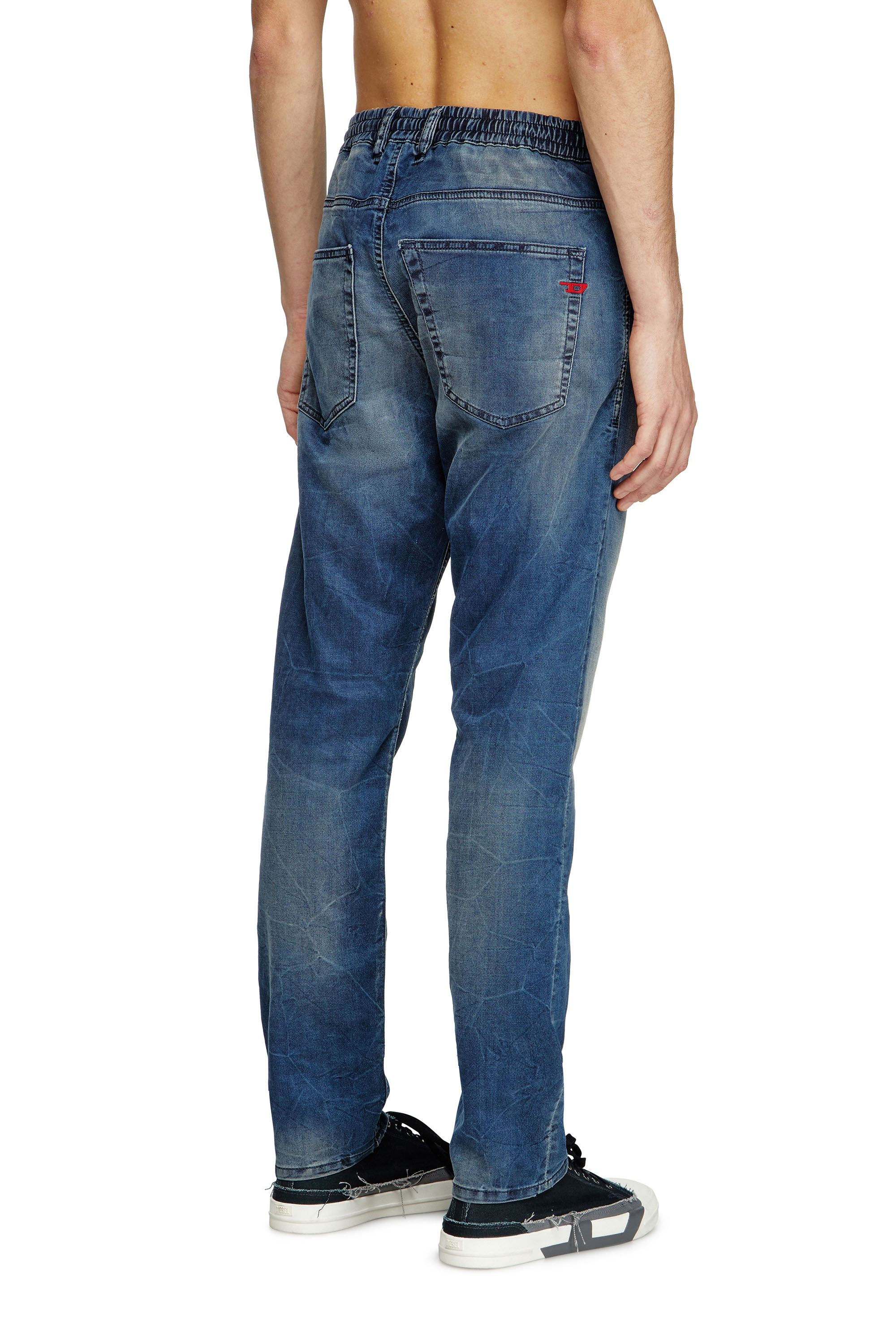 Diesel - Man's Regular 2030 D-Krooley Joggjeans® 068PI, Medium blue - 3