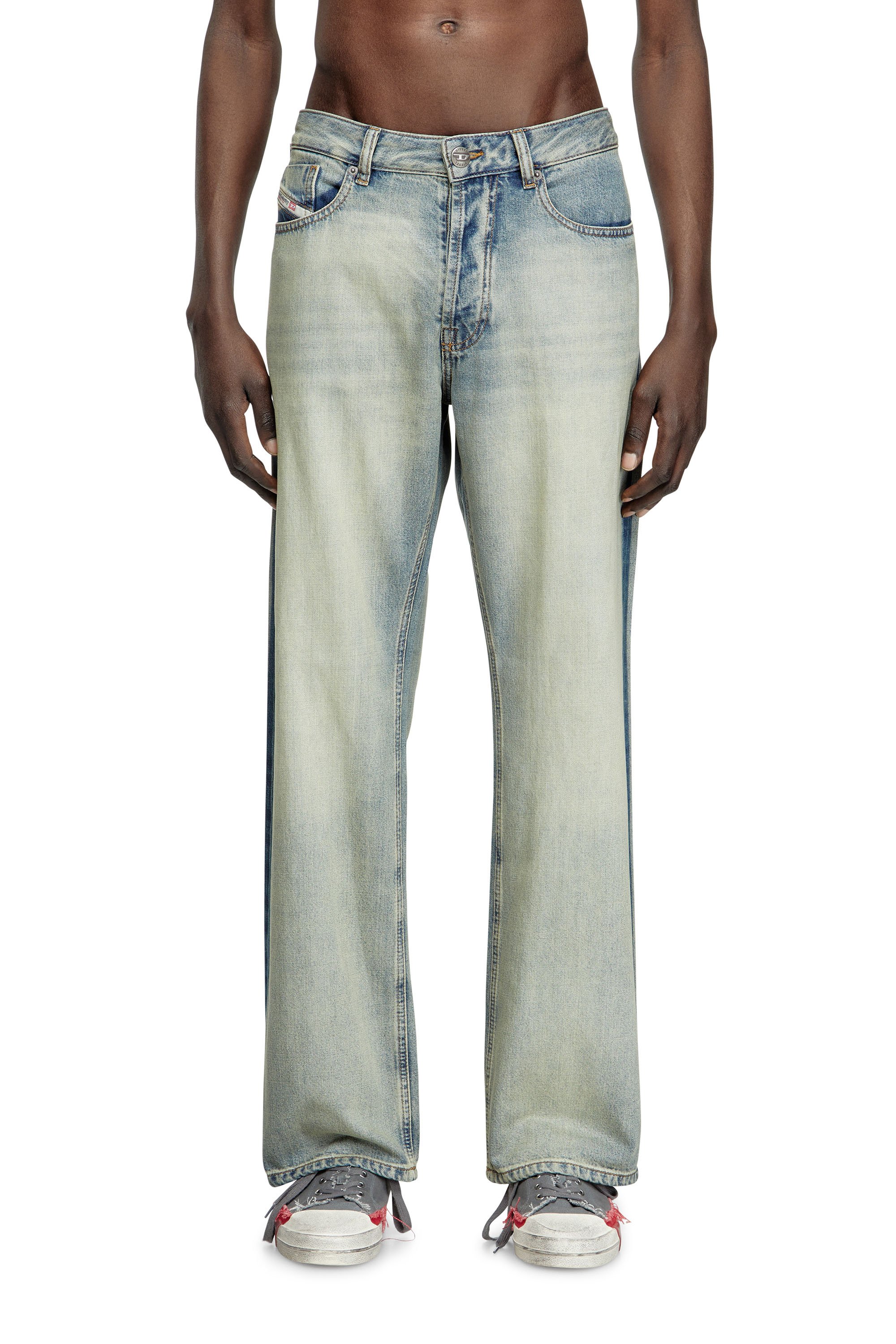 Diesel - Man's Relaxed Jeans 1980 D-Eeper 0ABDF, Light Blue - 2