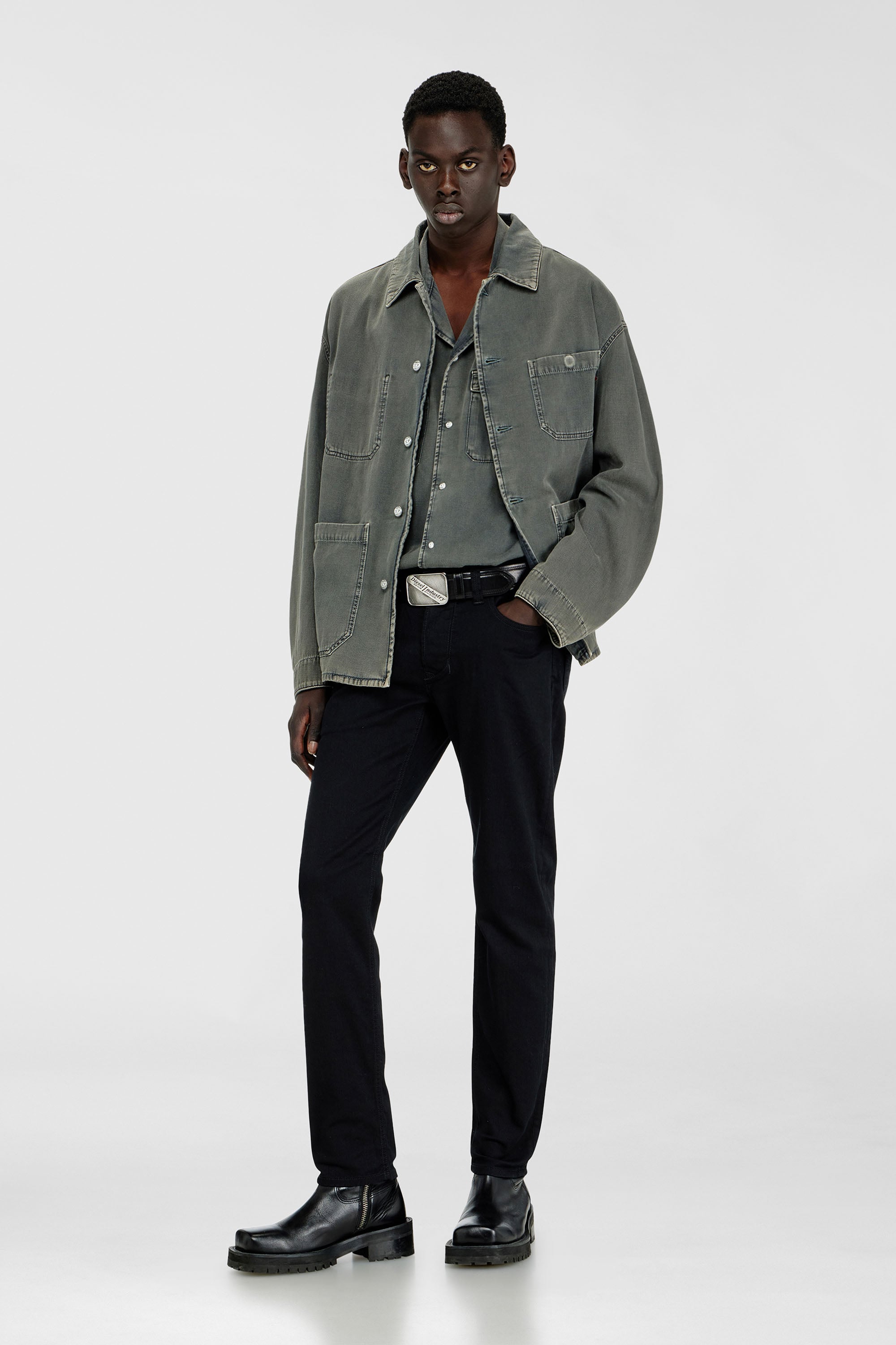 Diesel - Man's Regular Jeans 1986 Larkee-Beex 0688H, Black/Dark grey - 1