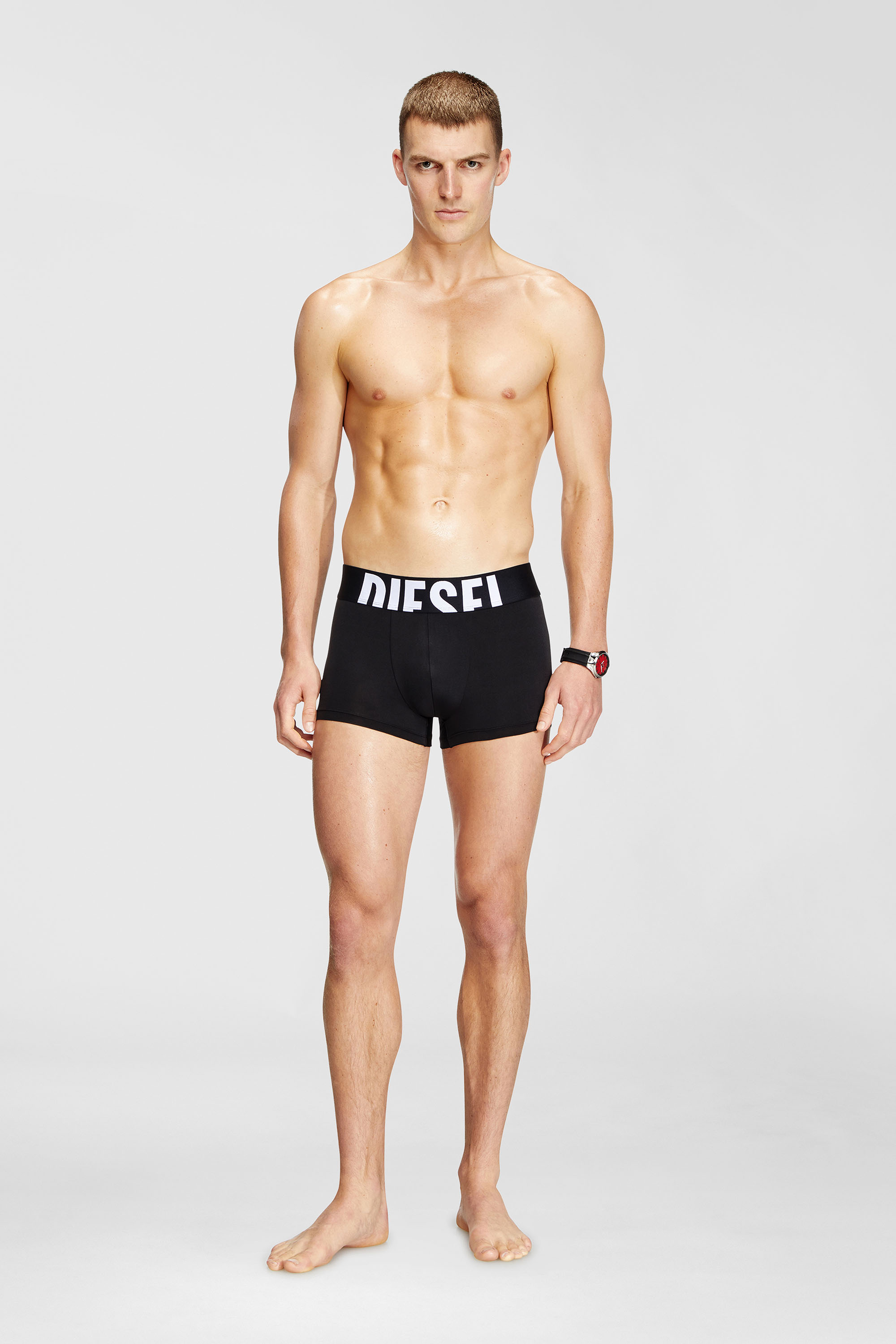 Diesel - DAMIEN-D-POP-3PACK-55, Man's Three-pack boxer briefs in microfibre in Black - 2
