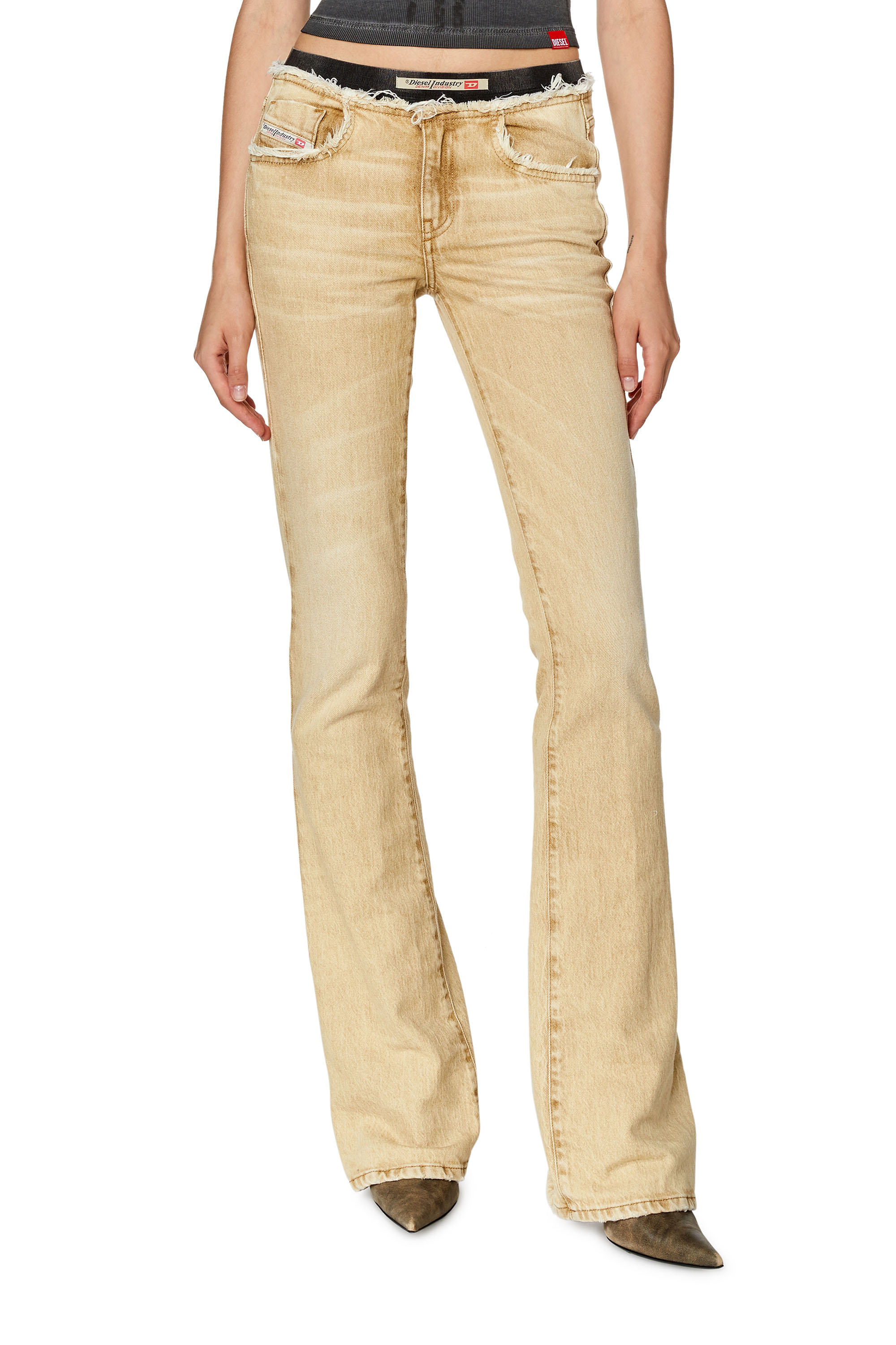 Diesel - Bootcut and Flare Jeans 1969 D-Ebbey 09G94, Light Brown - Image 2